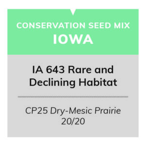 IA 643 Rare and Declining Habitat (CP25 Dry-Mesic Prairie 20/20)