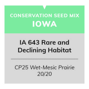 IA 643 Rare and Declining Habitat (CP25 Wet-Mesic Prairie 20/20)