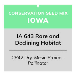 IA 643 Rare and Declining Habitat (CP42 Dry-Mesic Prairie - Pollinator 20/20)