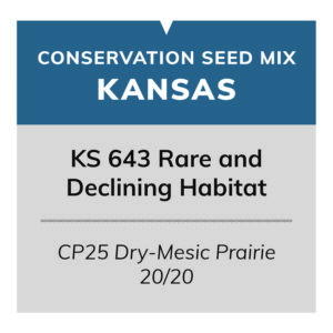 KS 643 Rare and Declining Habitat (CP25 Dry-Mesic Prairie 20/20)